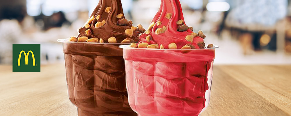 Mc Donald's: 1 sundae base fraise ou chocolat offert !