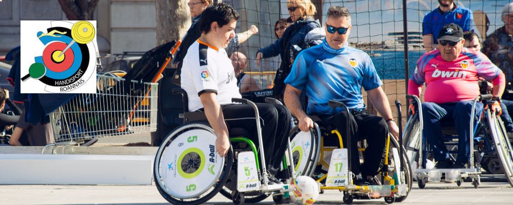 Handisport Roannais :1€ reversé pour  la pratique des sports pour des personnes handicapées physiques ou sensorielles (visuels, auditifs).