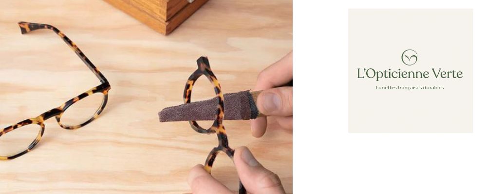 L'Opticienne Verte : Entretien complet de vos lunettes (Nettoyage + ajustage + changement de plaquettes)